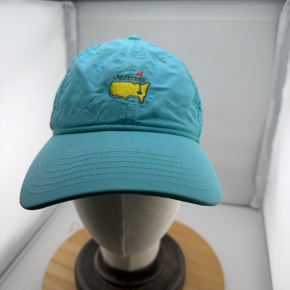 Masters Golf American Needle Teal Perforated Snapback Hat Augusta Nationa